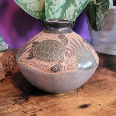 Turtles Ornamental Vase